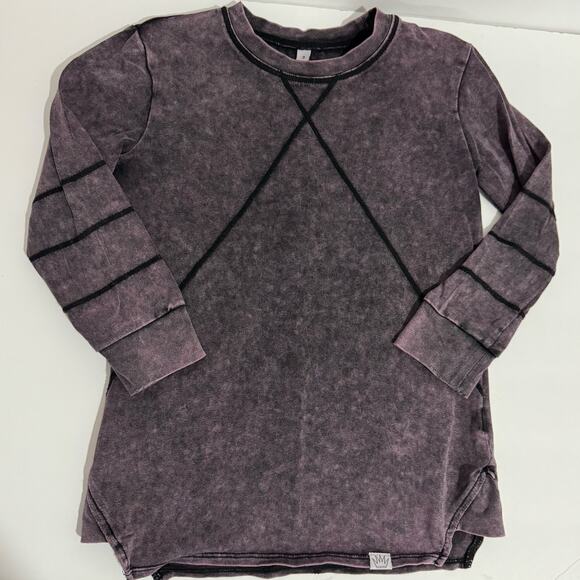 Posh Kiddos Dark Purple Acid Wash Biker Outfit Size 3 - Picture 2 of 7